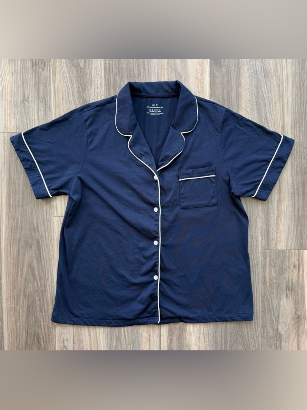 NWOT Navy Blue Pajama Top Size M